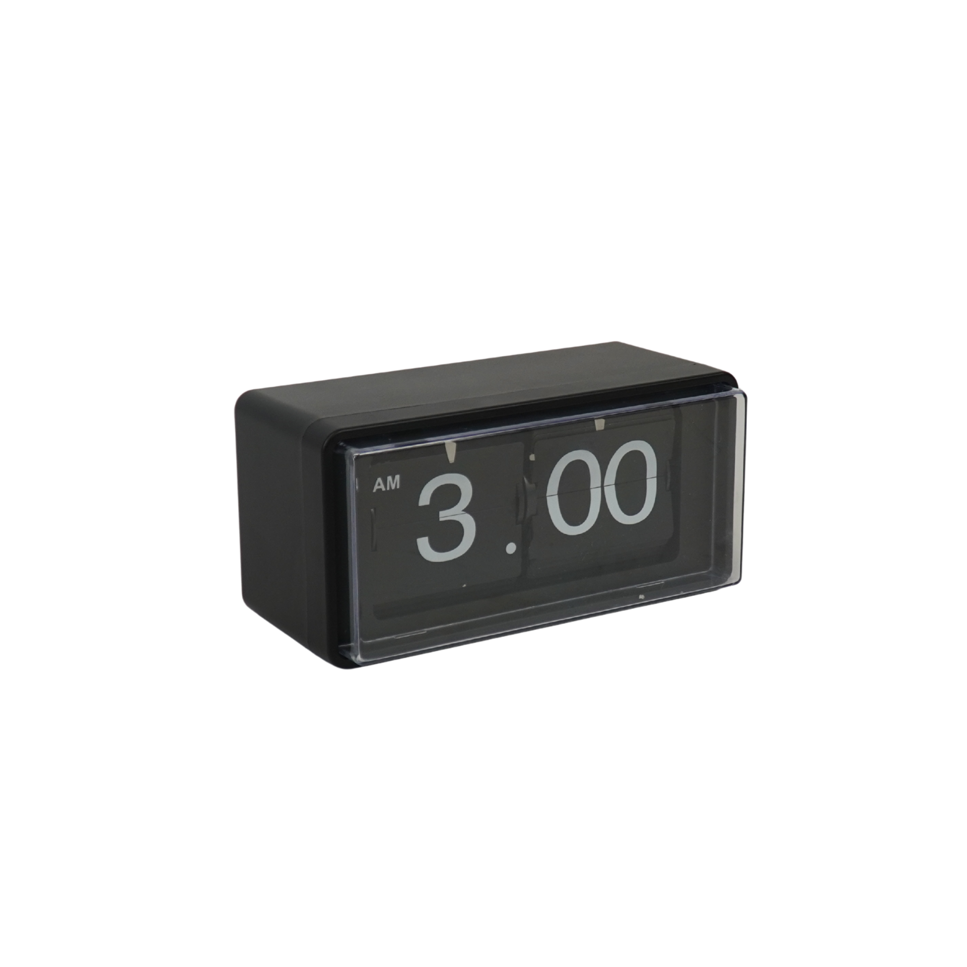 Klok- Kast Klok Flip Over- Zwart - 22x13x11,5cm