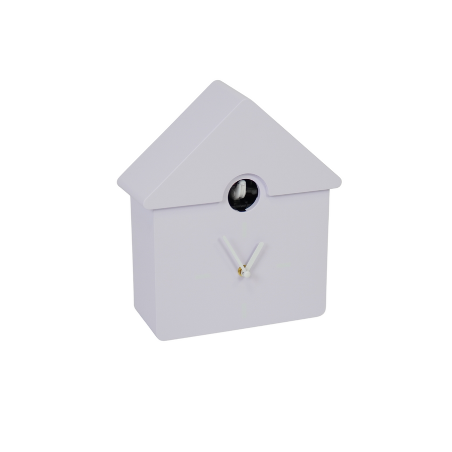 Klok - Wandklok Koekoeksklok - Lila - 24x27x9cm