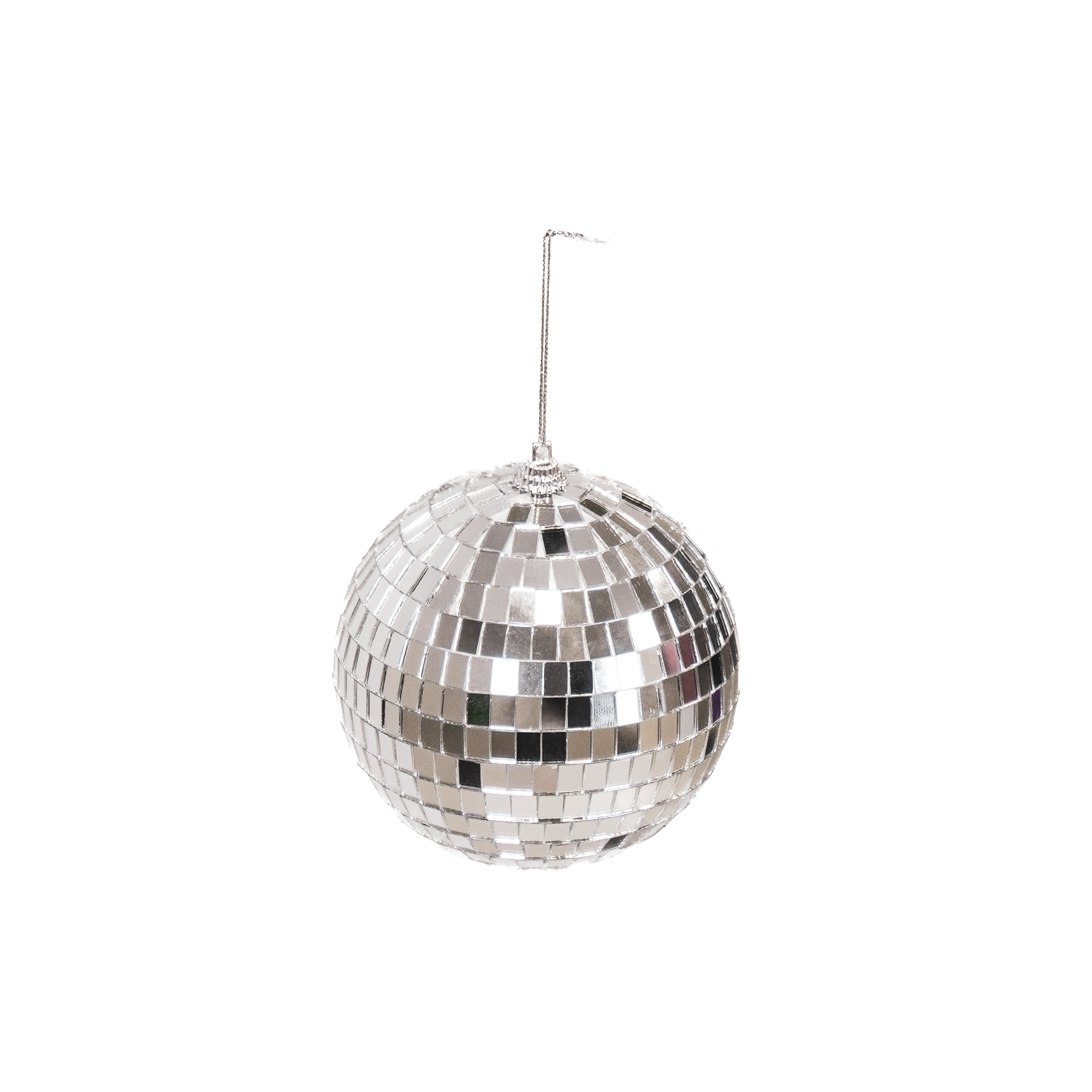 Kerstversiering -  Kersthanger - Discobal - Foam - Zilver - 8x8x8cm