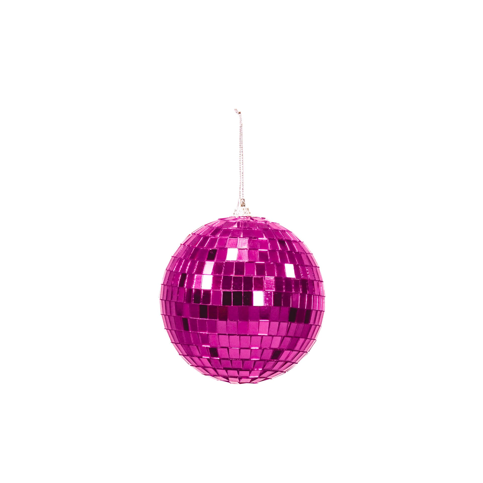 Kerstversiering -  Kersthanger - Discobal - Foam - Roze - 10x10x10cm