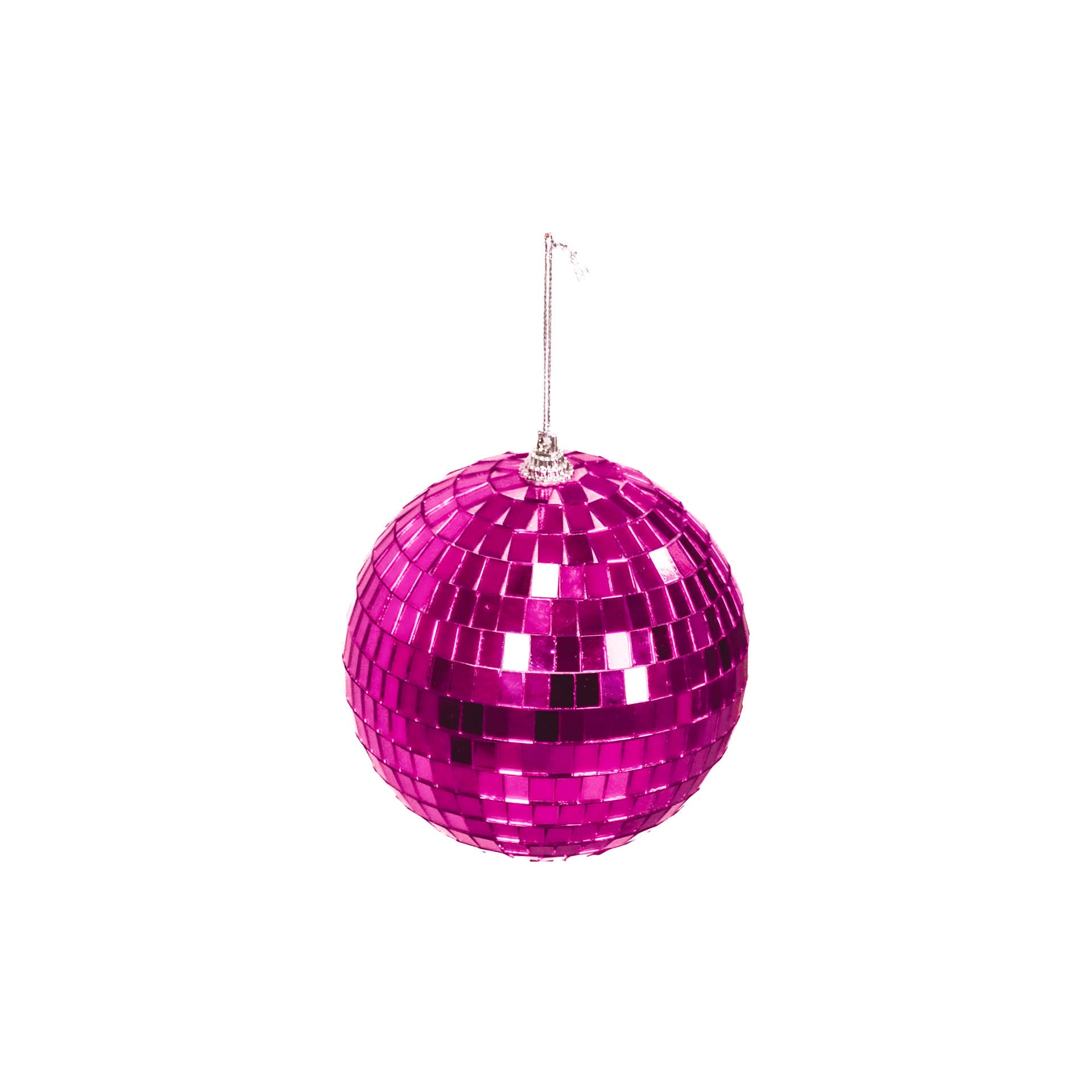 Kerstversiering -  Kersthanger - Discobal - Foam - Roze - 10x10x10cm
