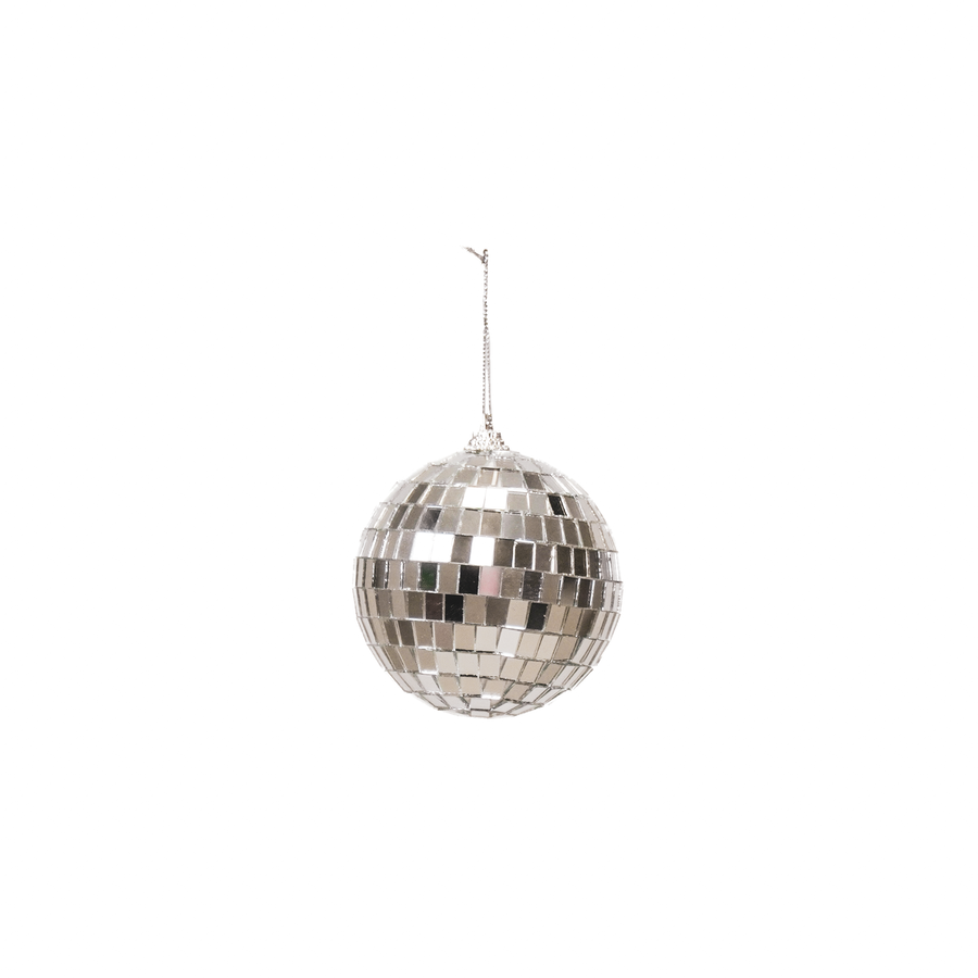 Christmas Decoration - Christmas Ornament - Disco Ball - Foam - Silver - 10x10x10cm