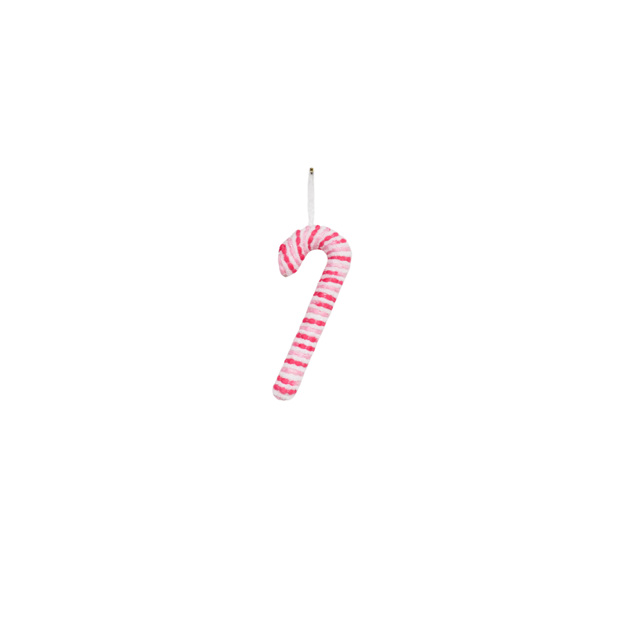 Christmas Decoration - Candy Cane - Pink/White - Foam - 21 cm
