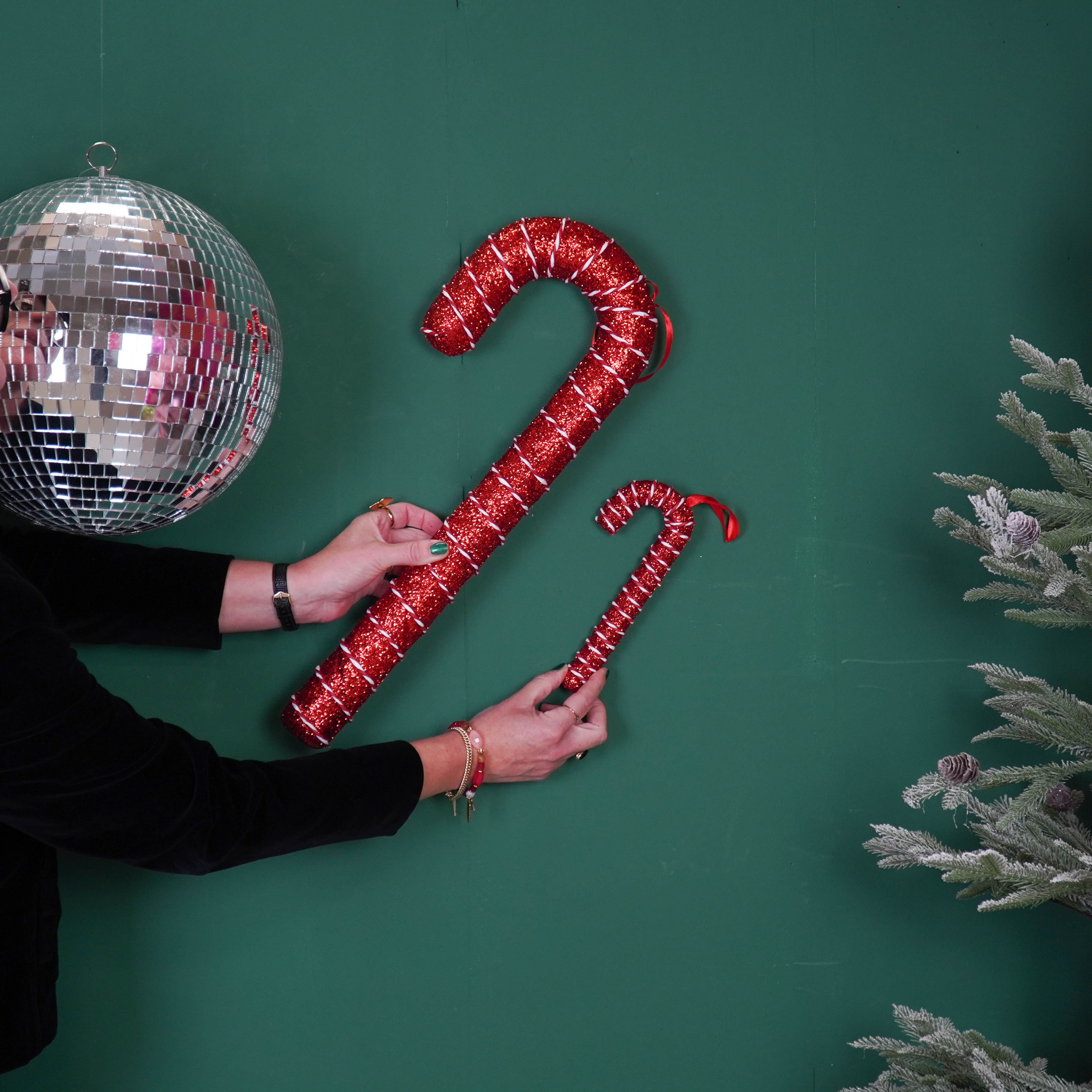 Kerstversiering - Zuurstok - Rood - Foam -  21 cm