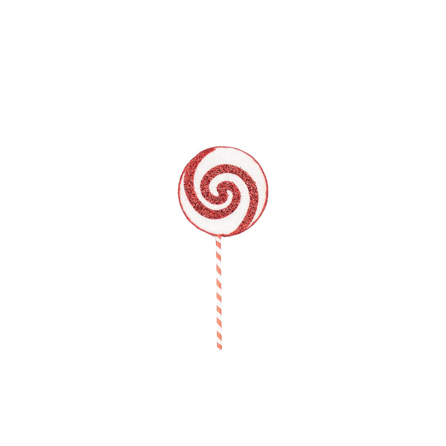 Christmas decoration - Lolly - White/Red - Foam - 15x35cm