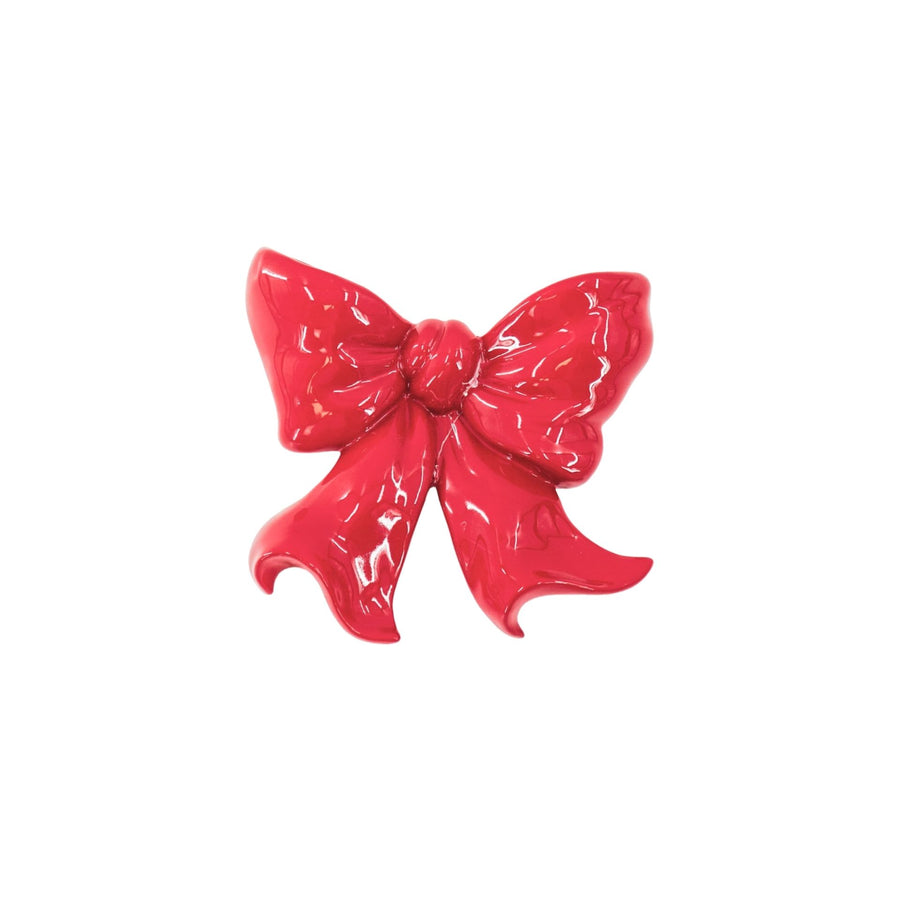 Vase - Wall vase Bow - Ceramic - Red - 19x18.5x5.5cm