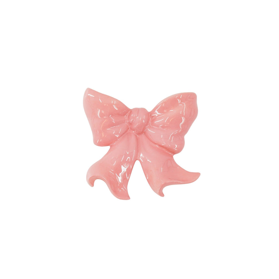 Vase- Wall vase Bow- Ceramic- Pink- 19x18.5x5.5 cm