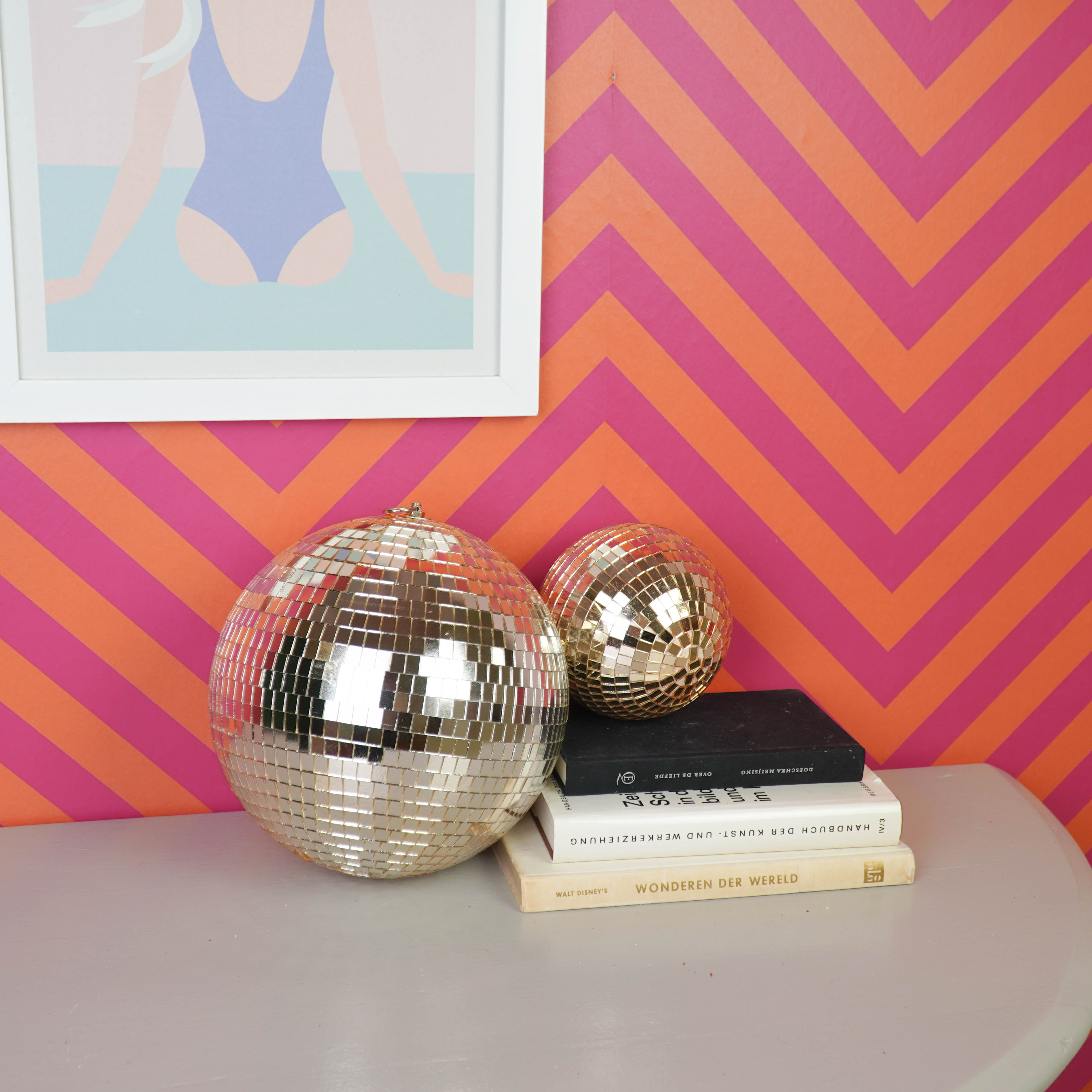 Kerstversiering -  Kersthanger - Discobal - Foam - Goud - 15x15x15cm