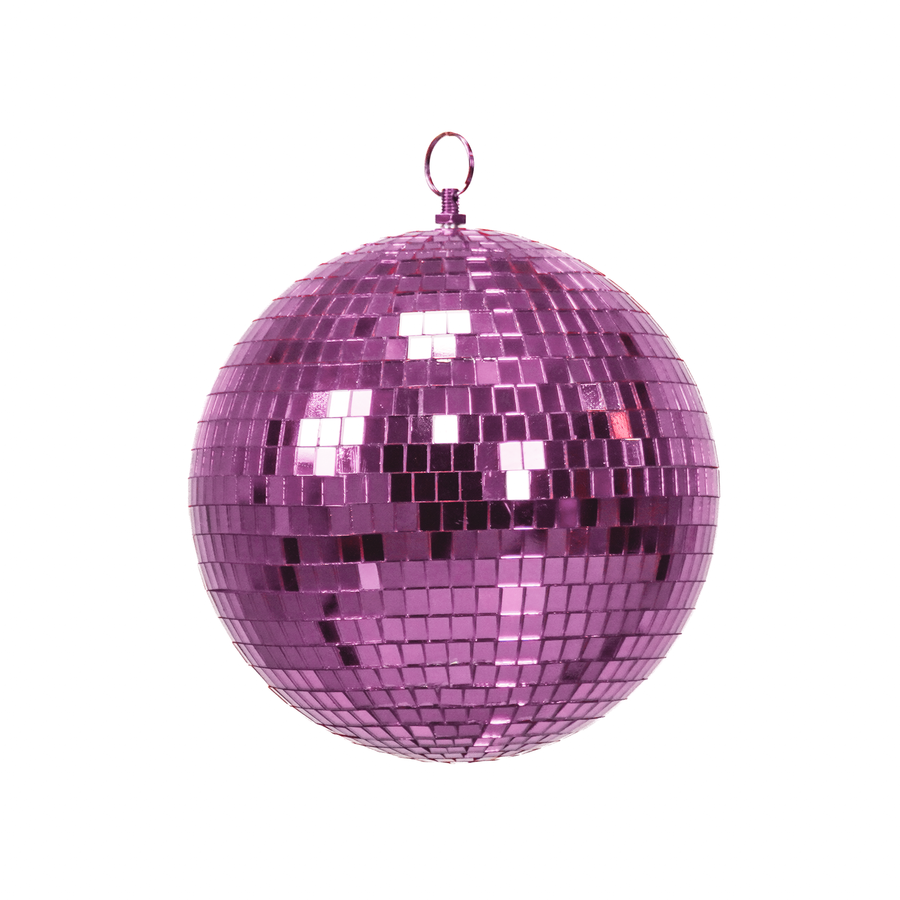 Christmas decoration - Christmas bauble - Disco ball - Foam - Pink - 20x20x20cm