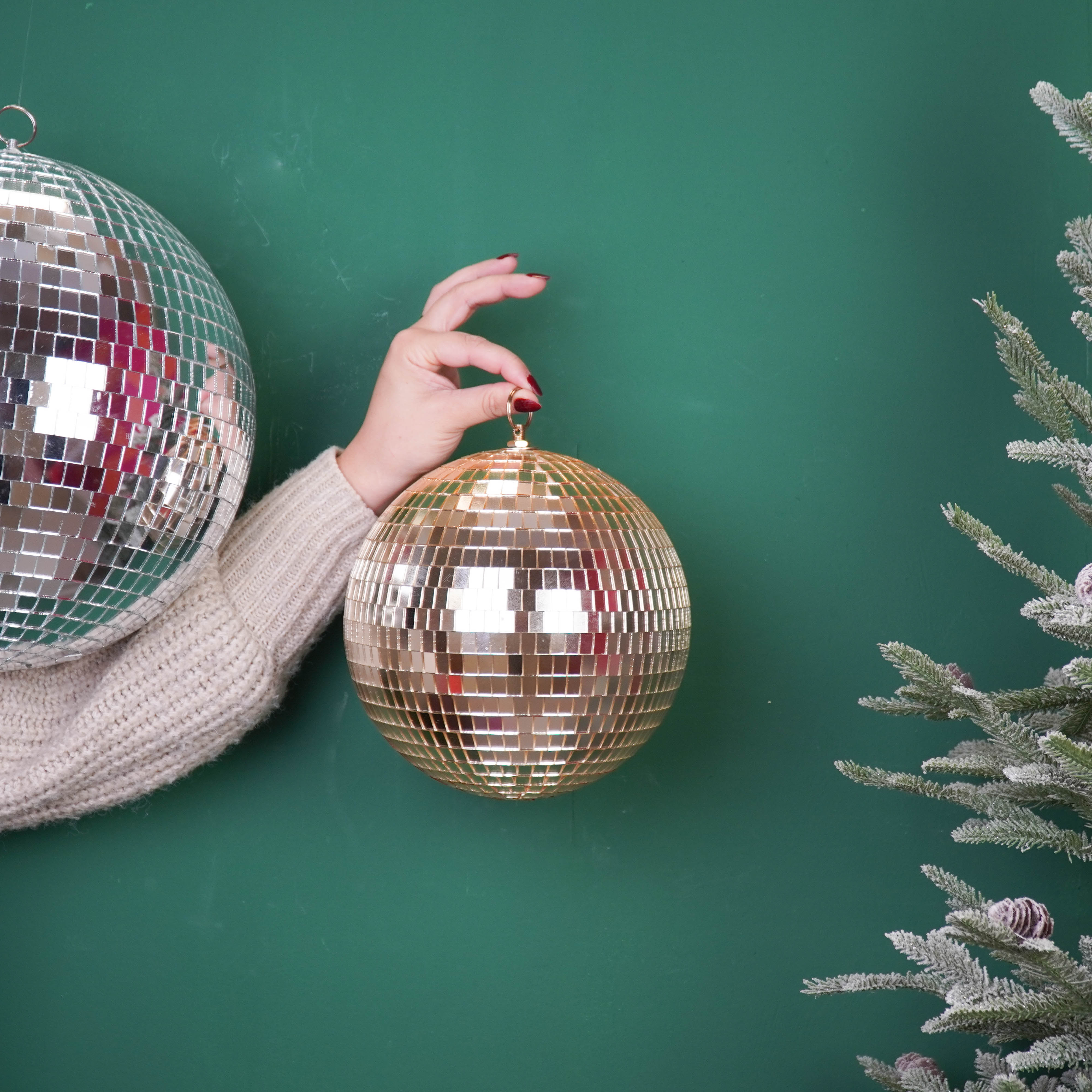 Kerstversiering -  Kersthanger - Discobal - Foam - Goud - 20x20x20cm