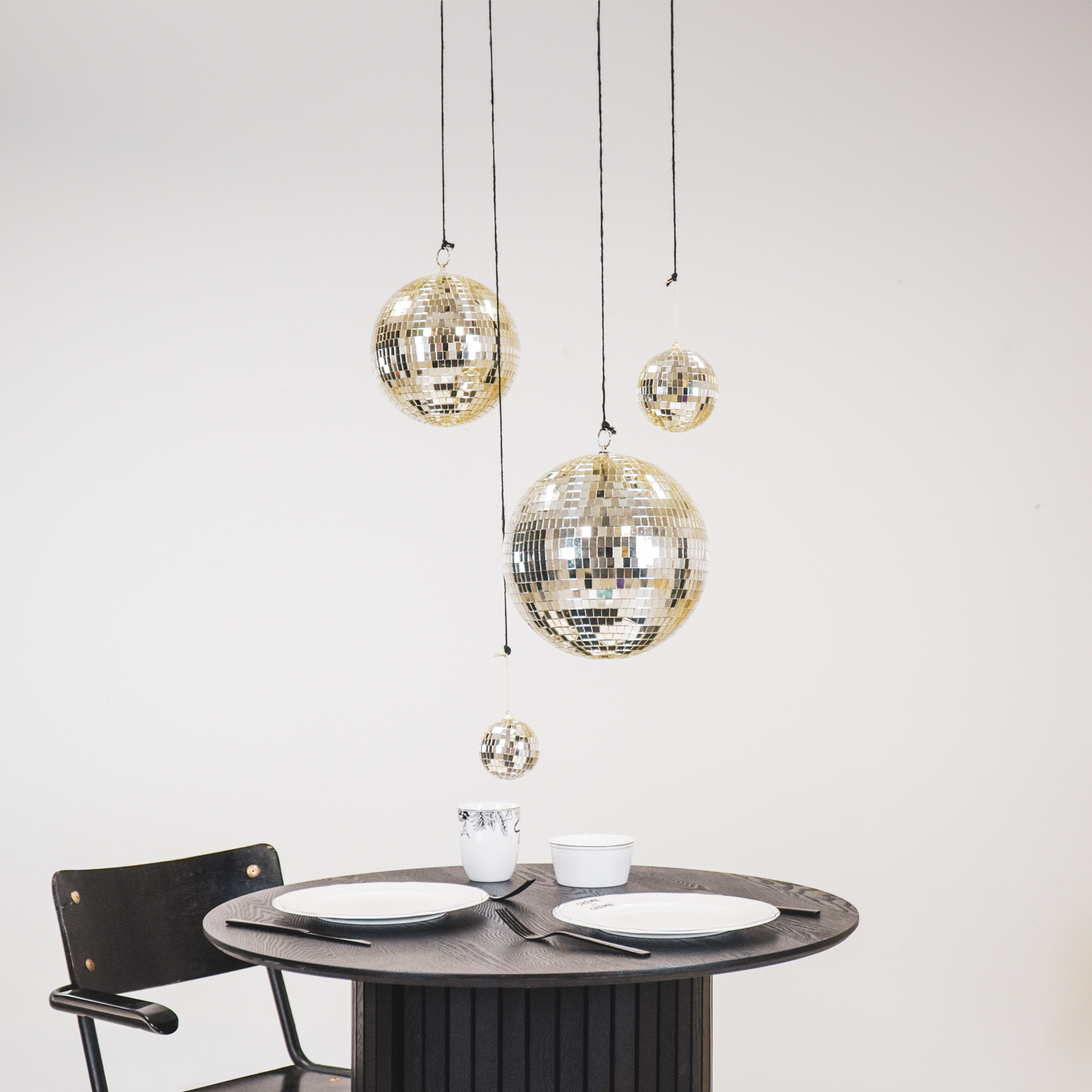 Kerstversiering -  Kersthanger - Discobal - Foam - Goud - 20x20x20cm