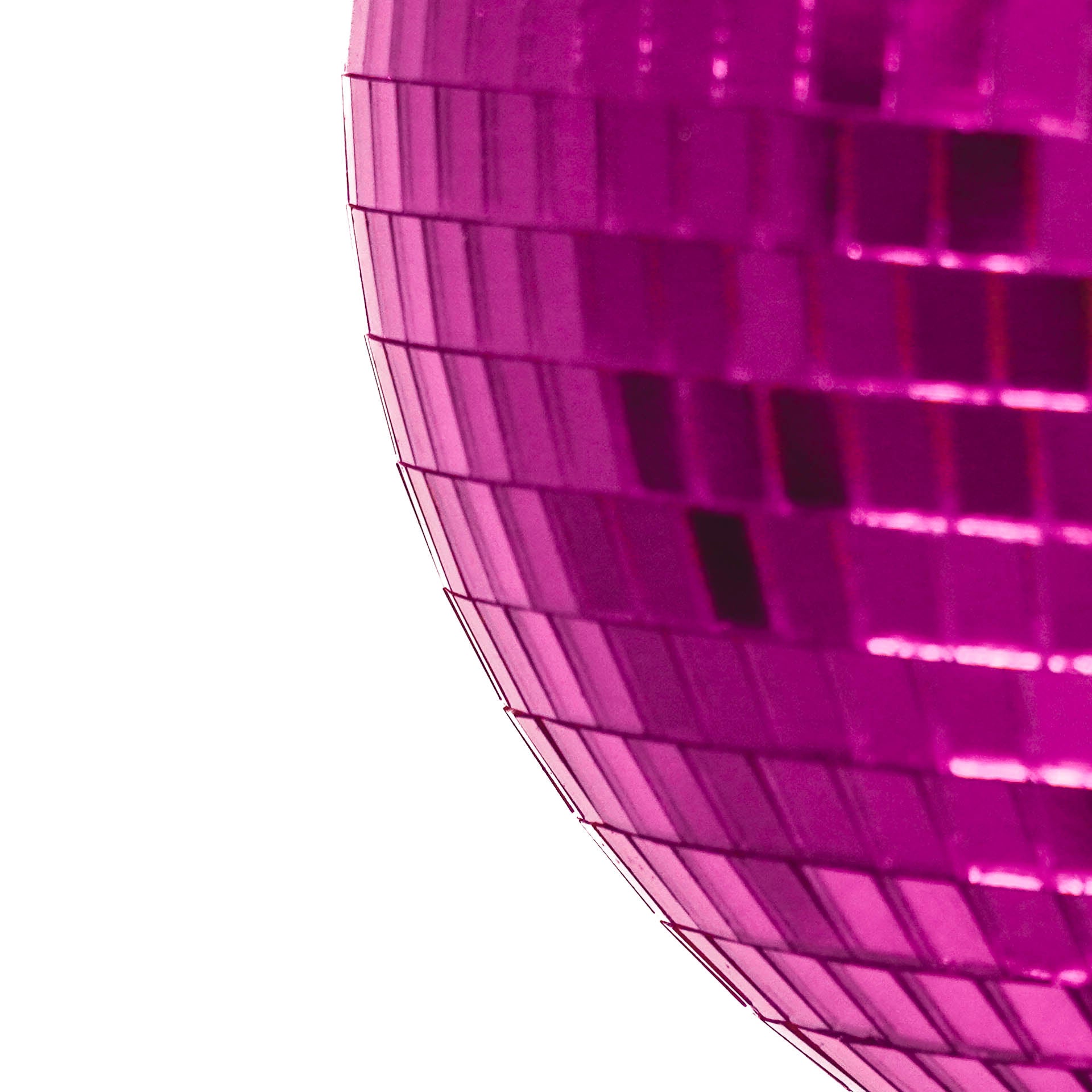 Kerstversiering -  Kersthanger - Discobal - Foam - Roze - 25x25x25cm