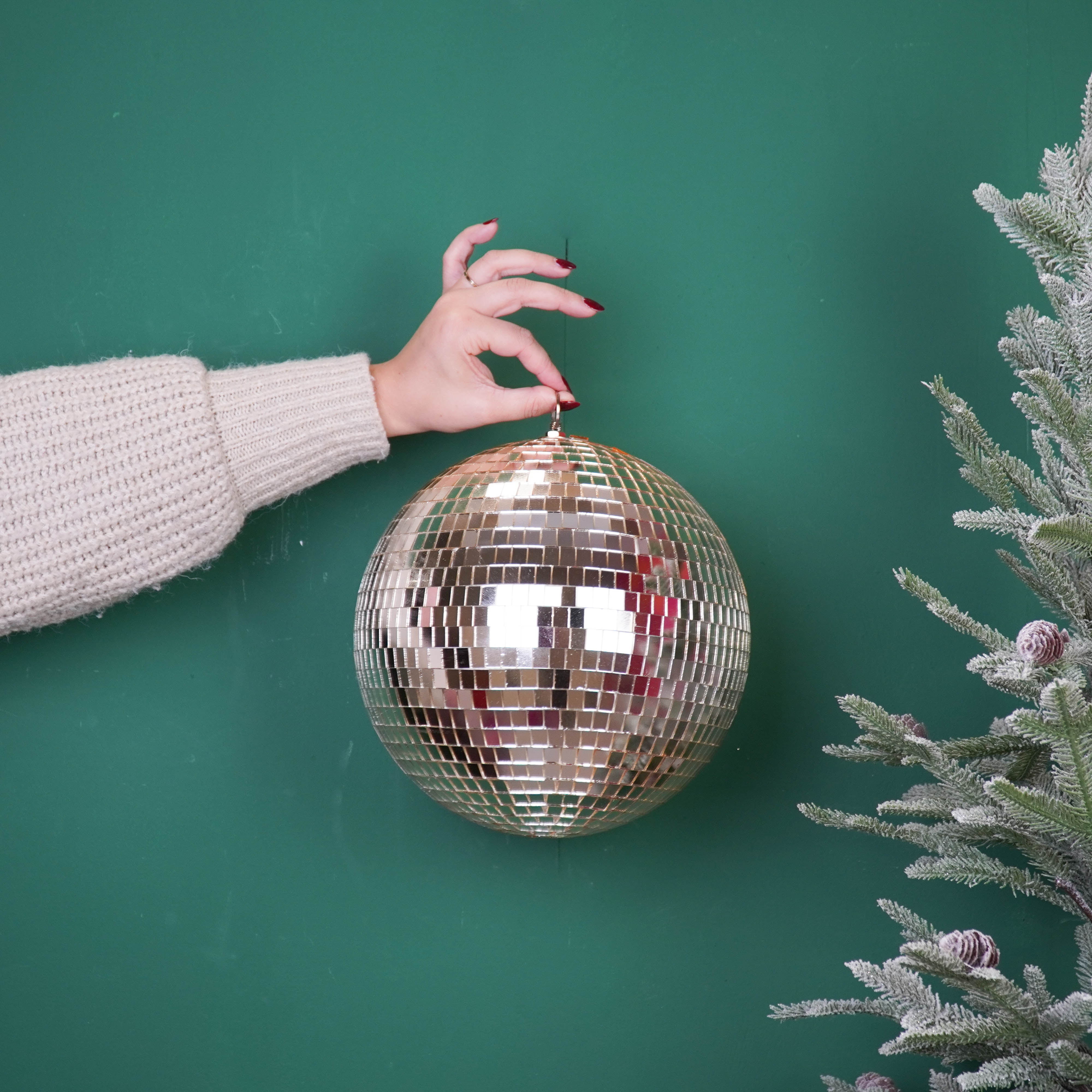 Kerstversiering -  Kersthanger - Discobal - Foam - Goud - 25x25x25cm
