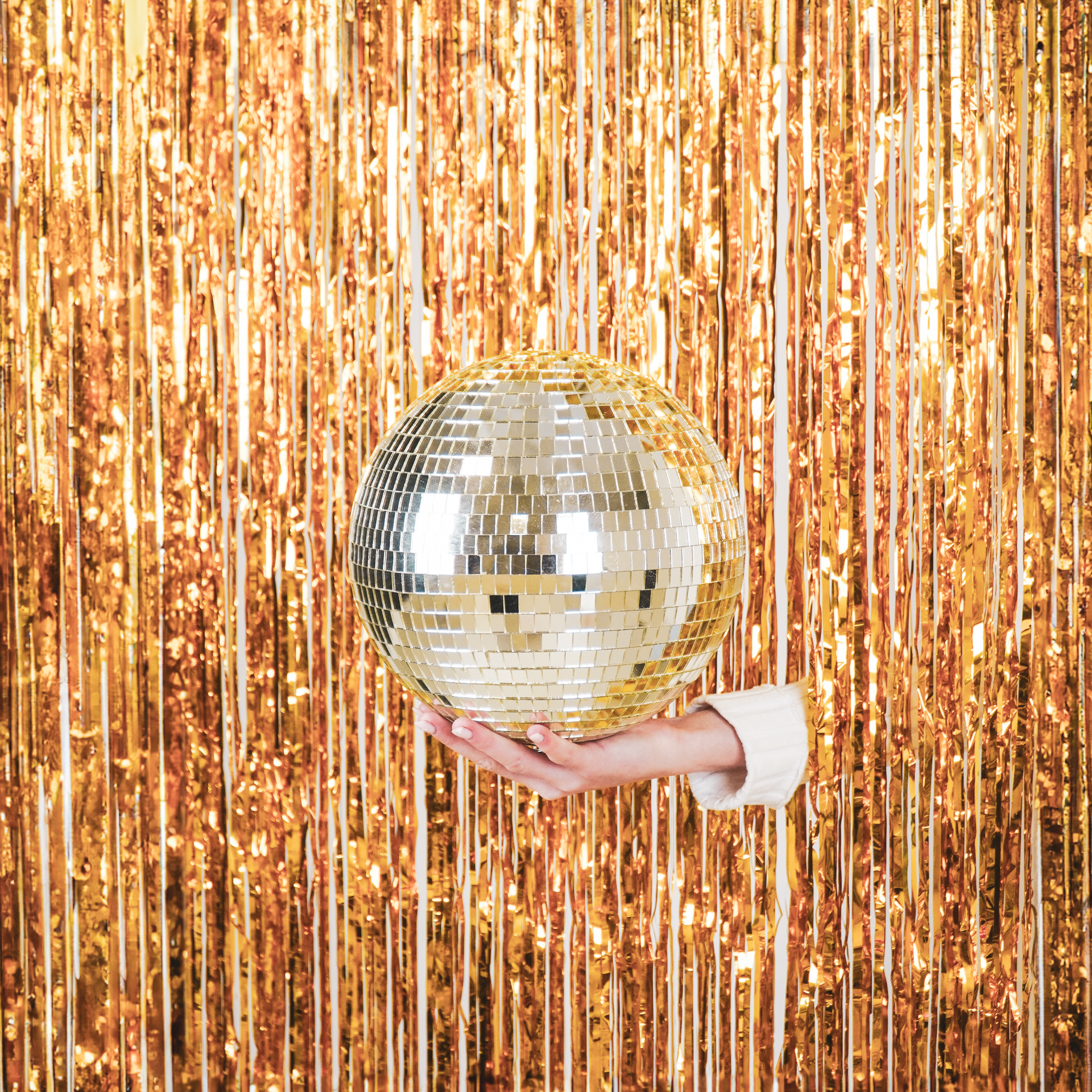 Kerstversiering -  Kersthanger - Discobal - Foam - Goud - 25x25x25cm