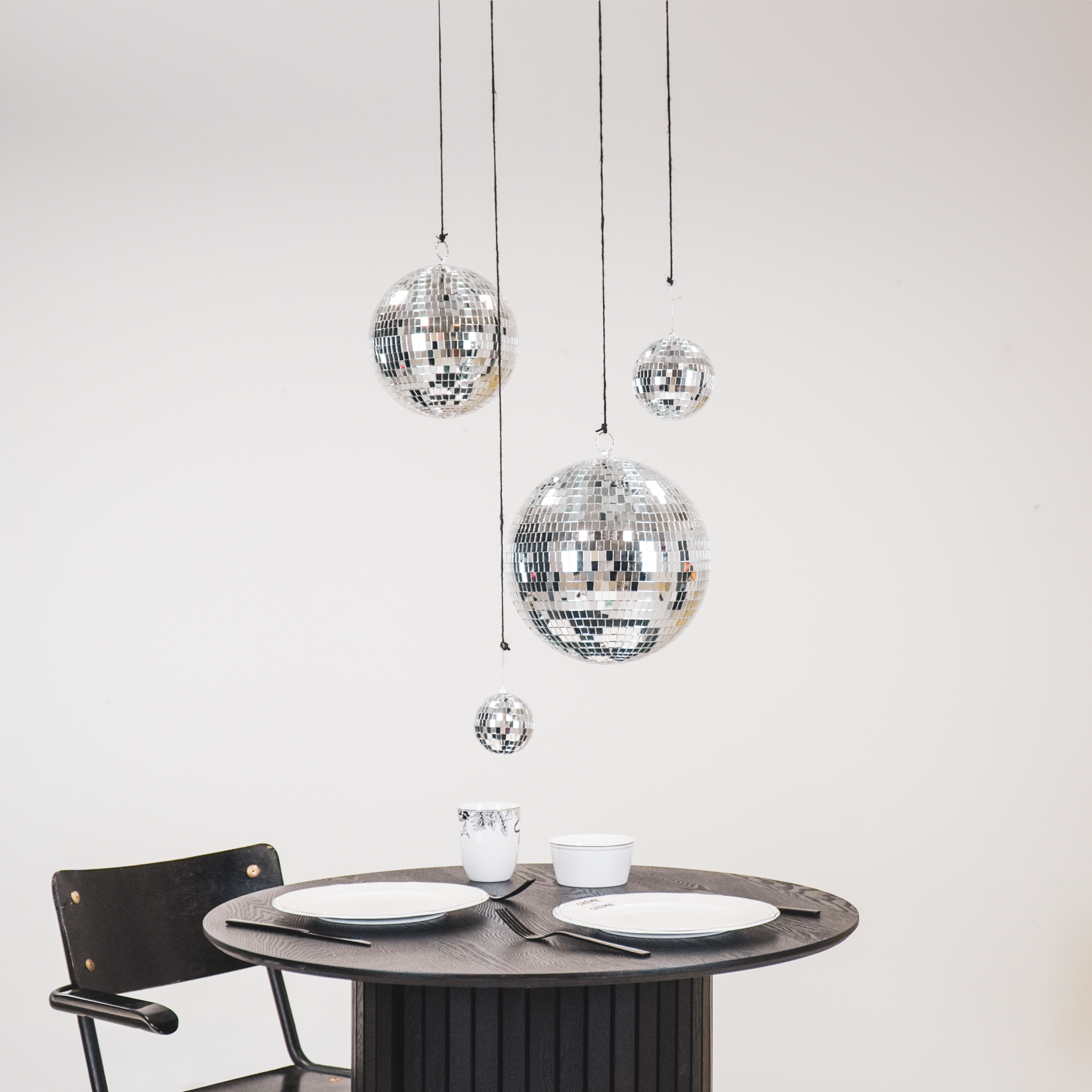 Kerstversiering -  Kersthanger - Discobal - Foam - Zilver - 25x25x25cm