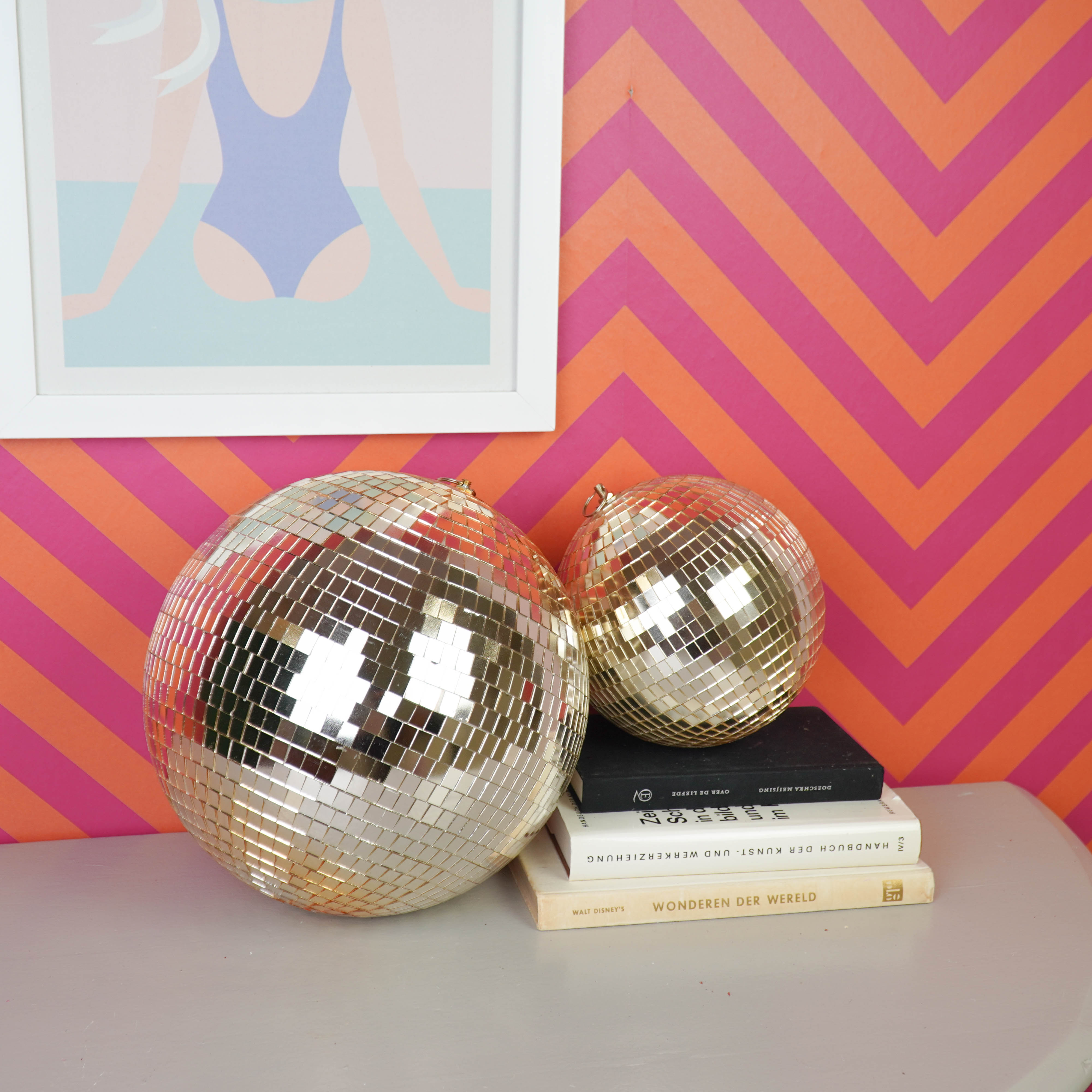 Kerstversiering -  Kersthanger - Discobal - Foam - Goud - 30x30x30cm