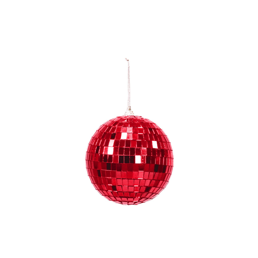 Christmas Decoration - Christmas Ornament - Disco Ball - Foam - Red - 15x15x15cm