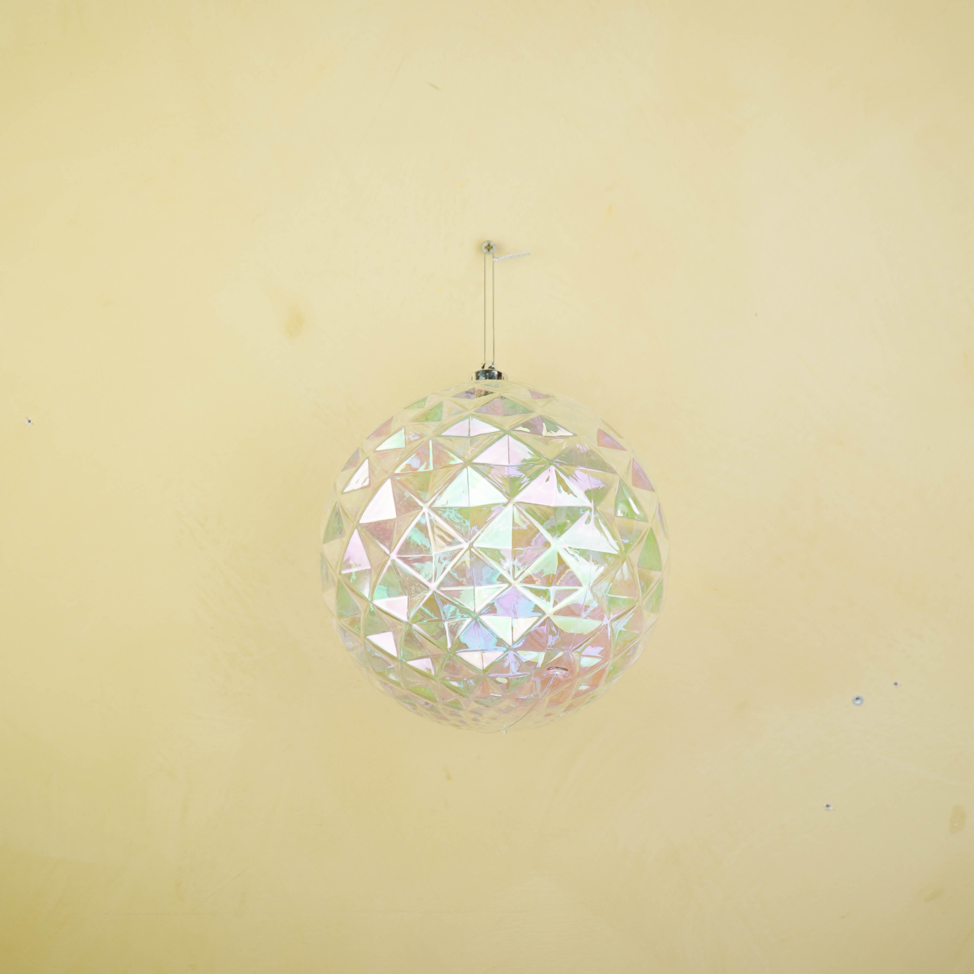 Kersthanger -  Kerstbal -  Kunststof Iridescent  - 20x20cm