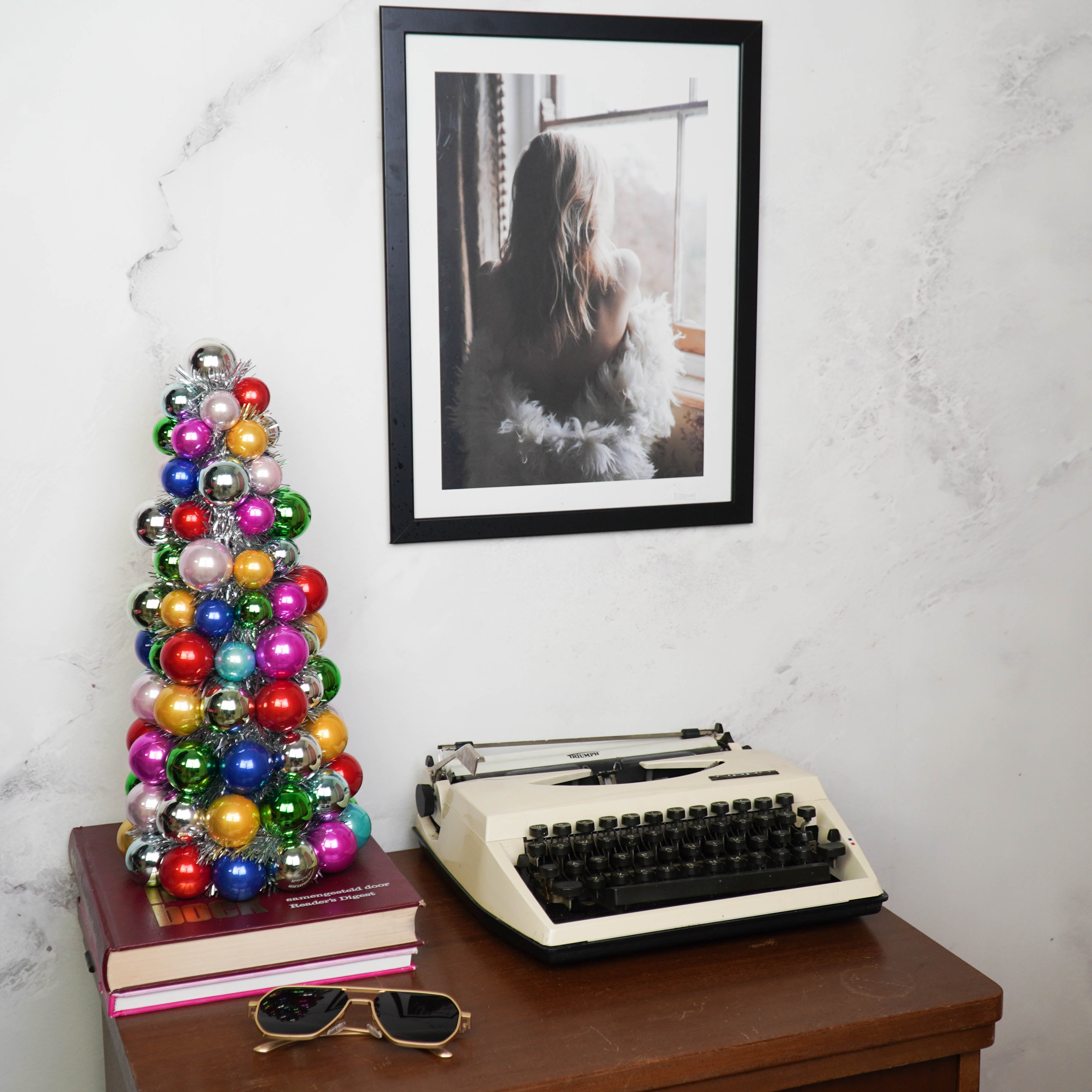 Kerst Decoratie -  Kerstballen Kerstboom - Kunststof - Multicolour  - 19x41 cm