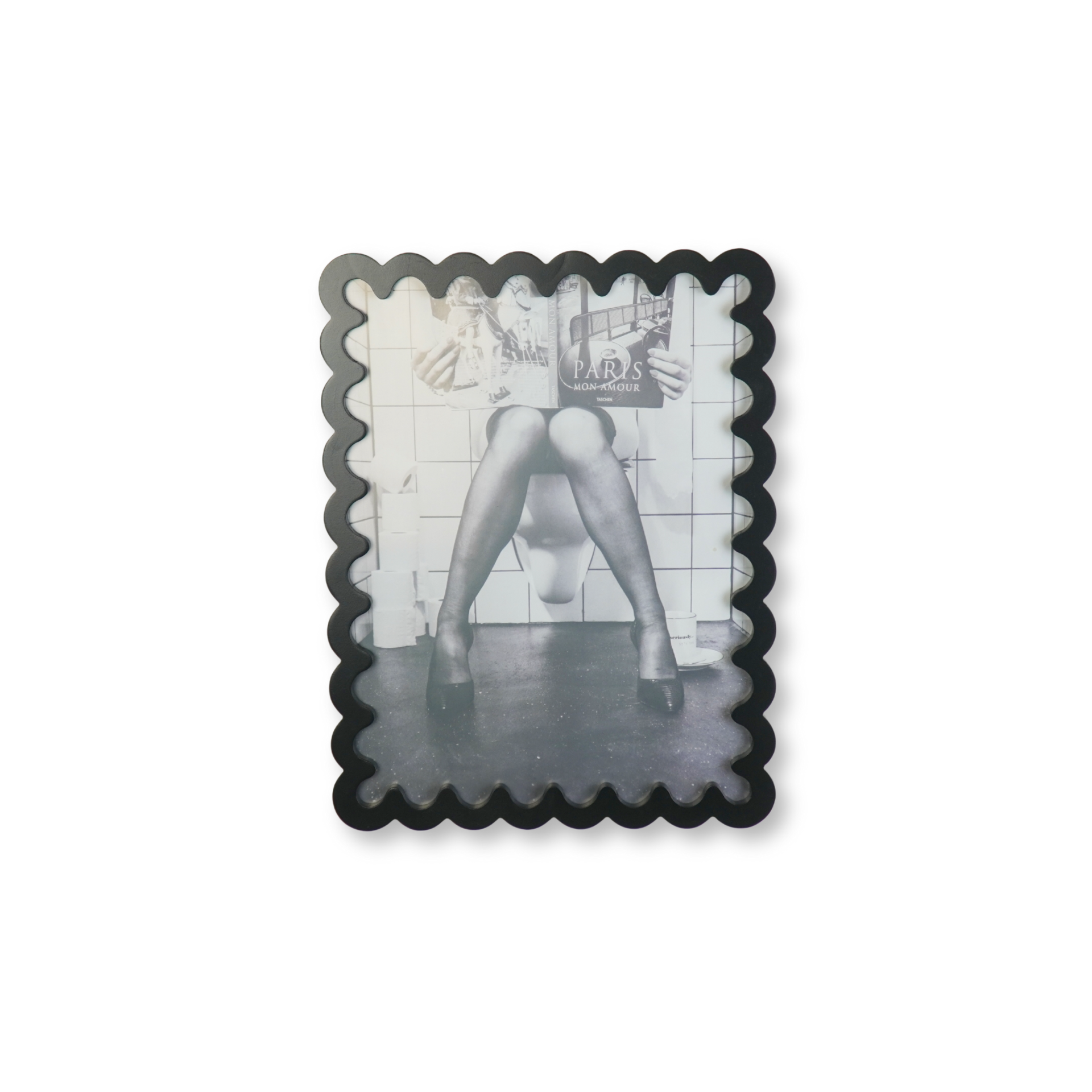 Fotolijst - Golvende Rand - MDF - Zwart - 24x33x1.5cm