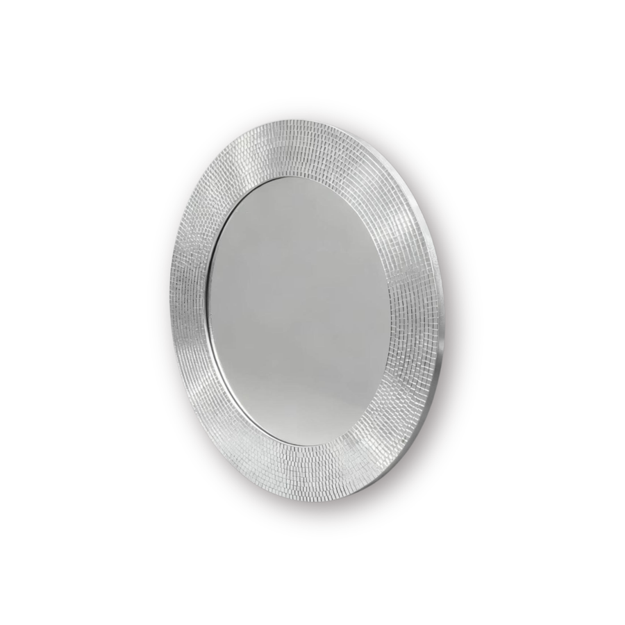 Spiegel - Wandspiegel Discoglitter - Zilver - 40x1x40cm