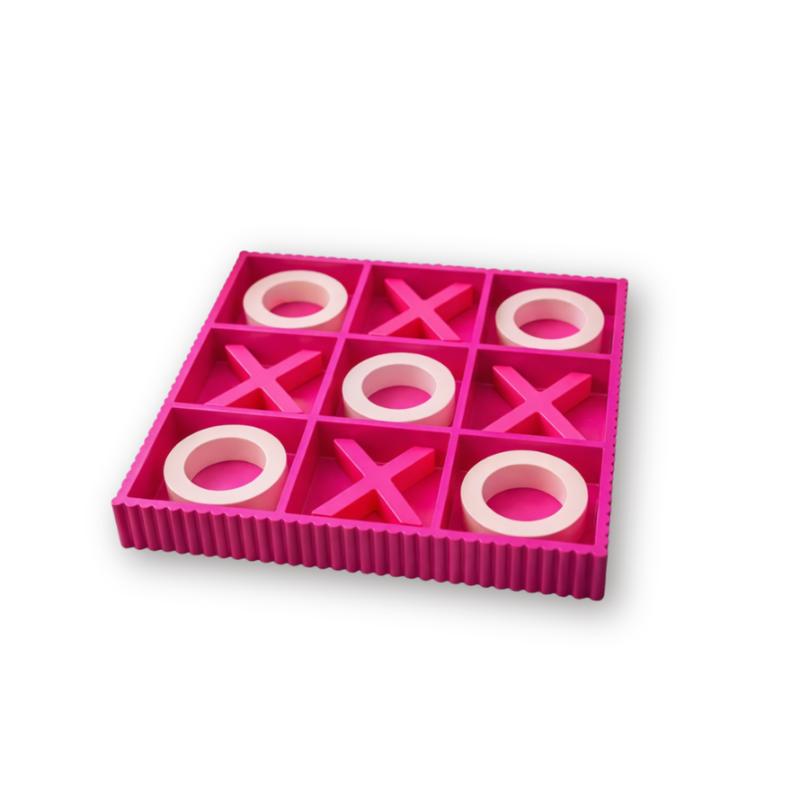 Decoration Game - Tic Tac Toe - Neon Pink - 33x33x5cm