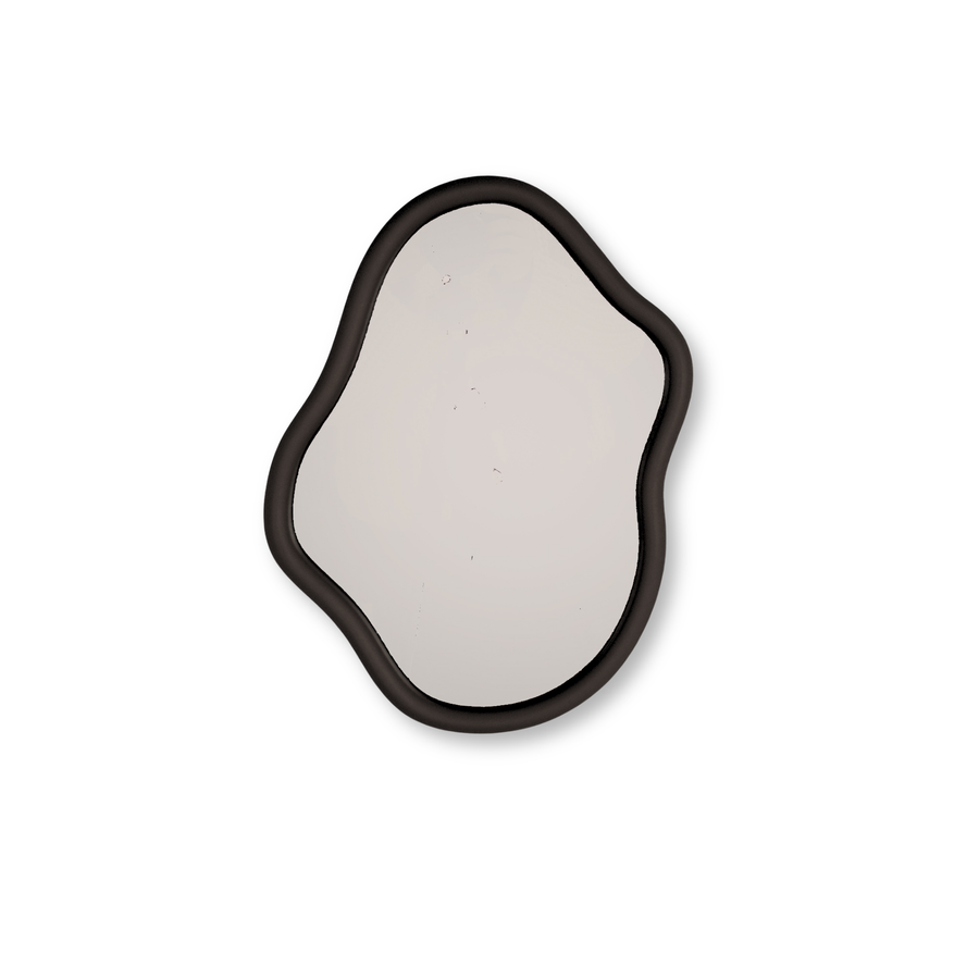 Spiegel - Wandspiegel Organische Vorm - Zwart - 30x40cm