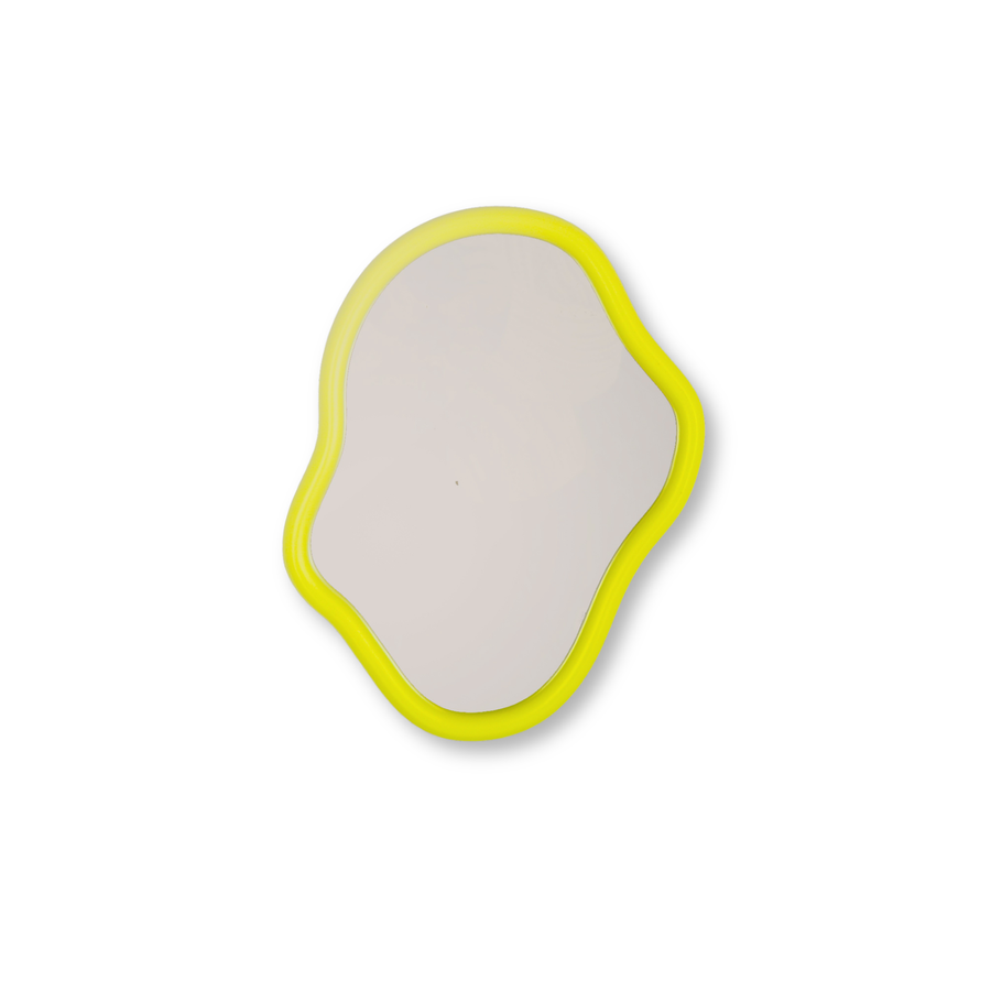 Spiegel - Wandspiegel Organische Vorm - Geel - 30x40cm