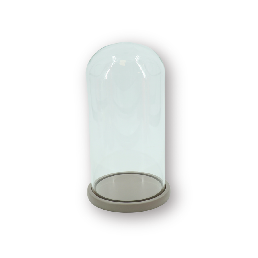 Stolp - Glas/Hout - Zand - 17x17x32 cm