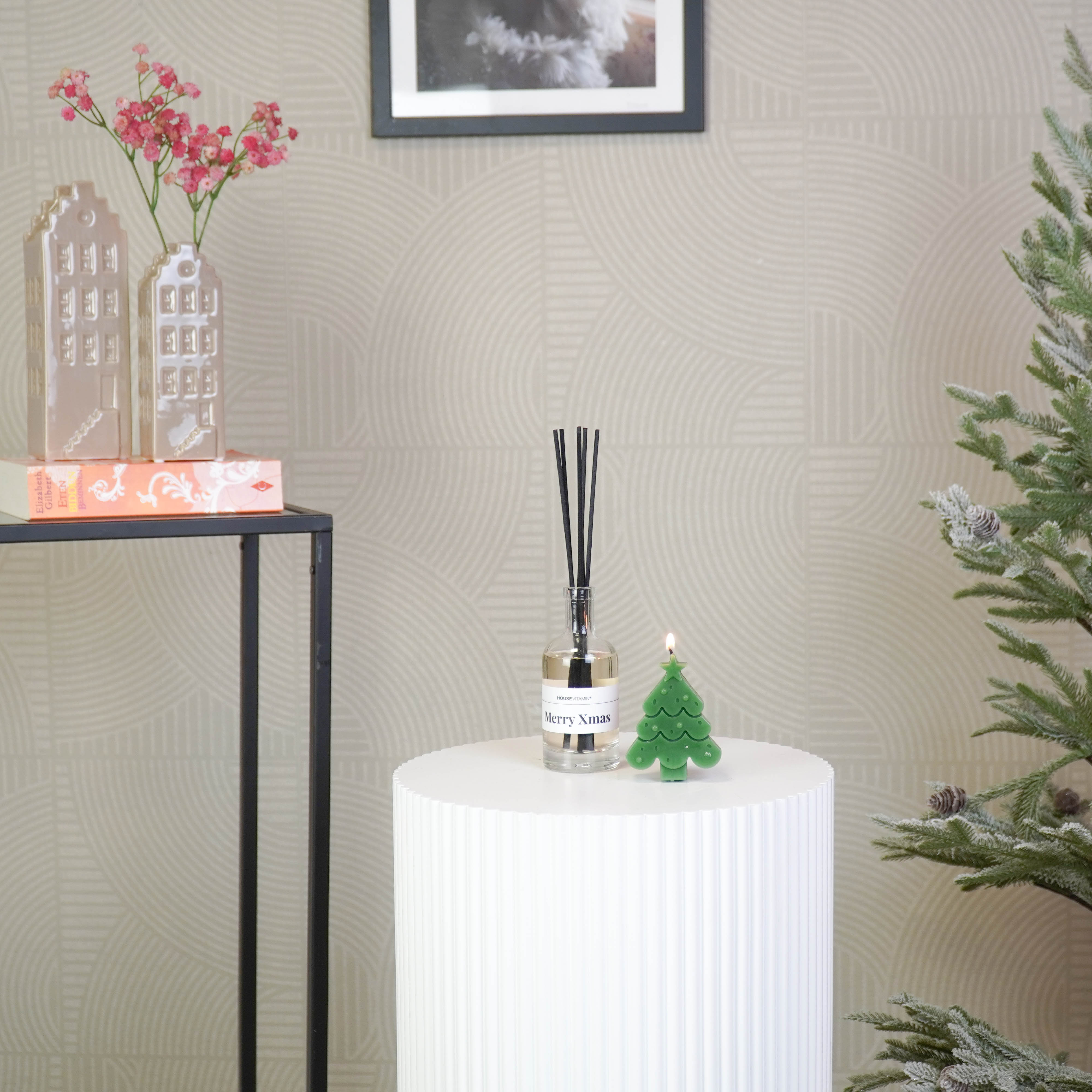 Kaars - Kerstboom - Wax - Groen - 70gram