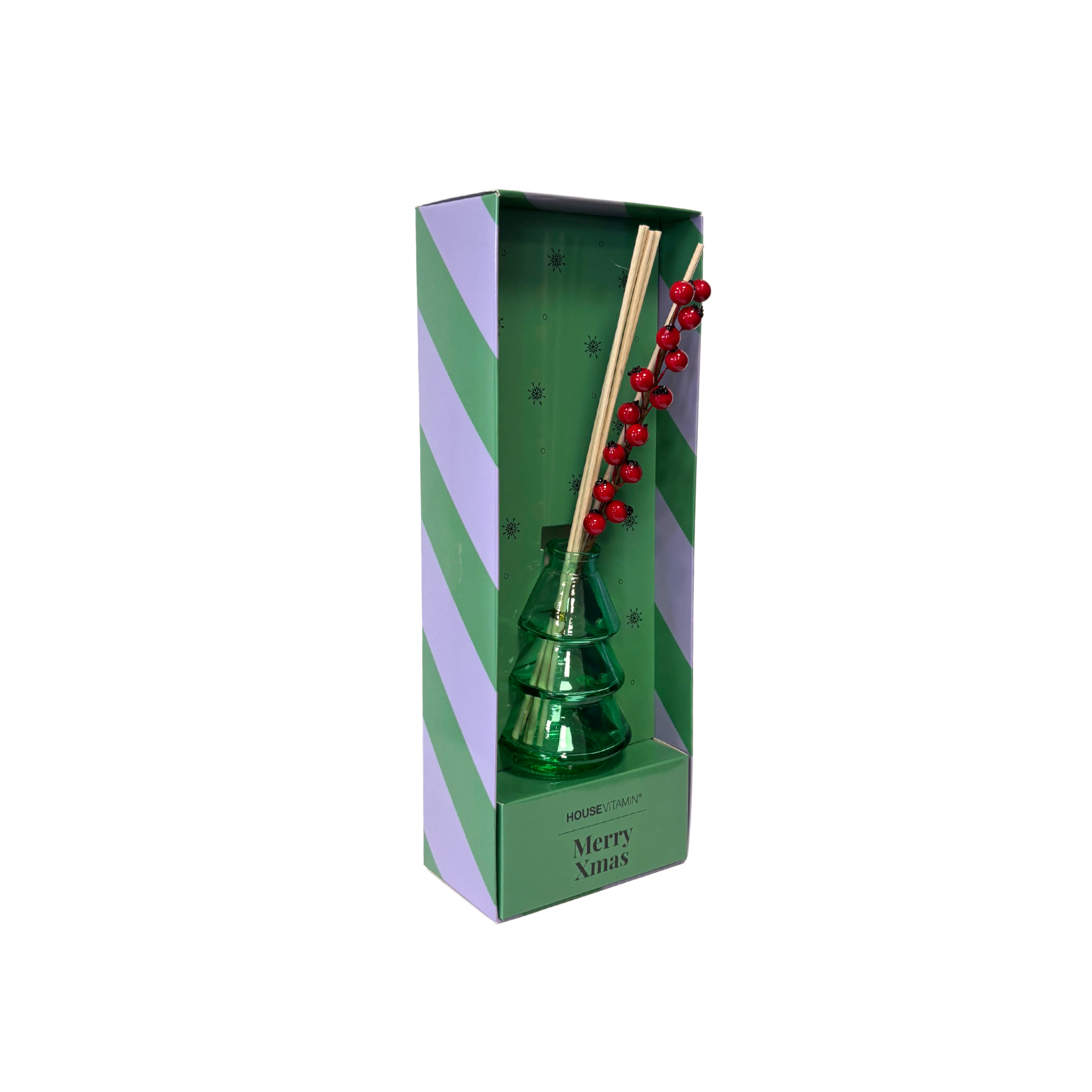 Reed Diffuser Xmas Tree – Appel & Kaneel Geur – 100ml