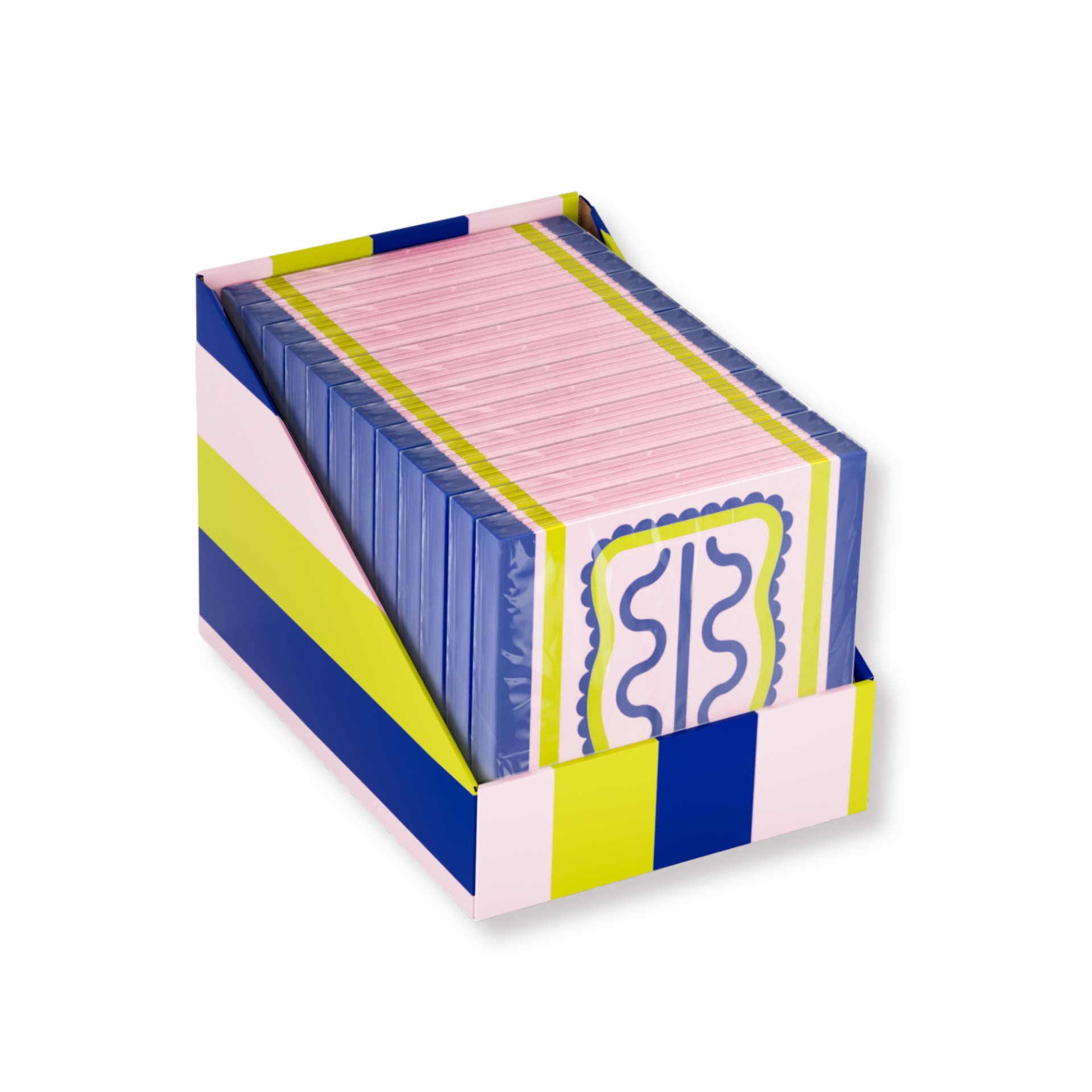 Papieren Servetten 33x33 cm – 3-Laags – FSC – Blauw/Groen/Roze – 'Life Flow – 20 Stuks