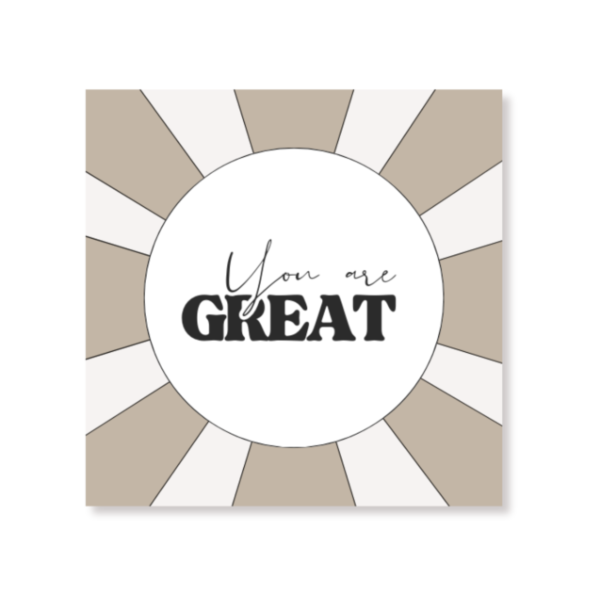 Paper Napkins “You are great” – FSC – 3-Ply – 33x33 cm – Display Pack, 12 Packs (20 Pieces per Pack)
