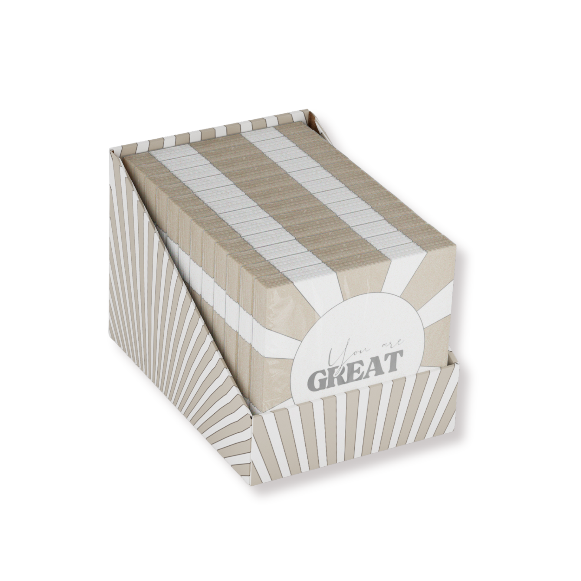 Paper Napkins “You are great” – FSC – 3-Ply – 33x33 cm – Display Pack, 12 Packs (20 Pieces per Pack)