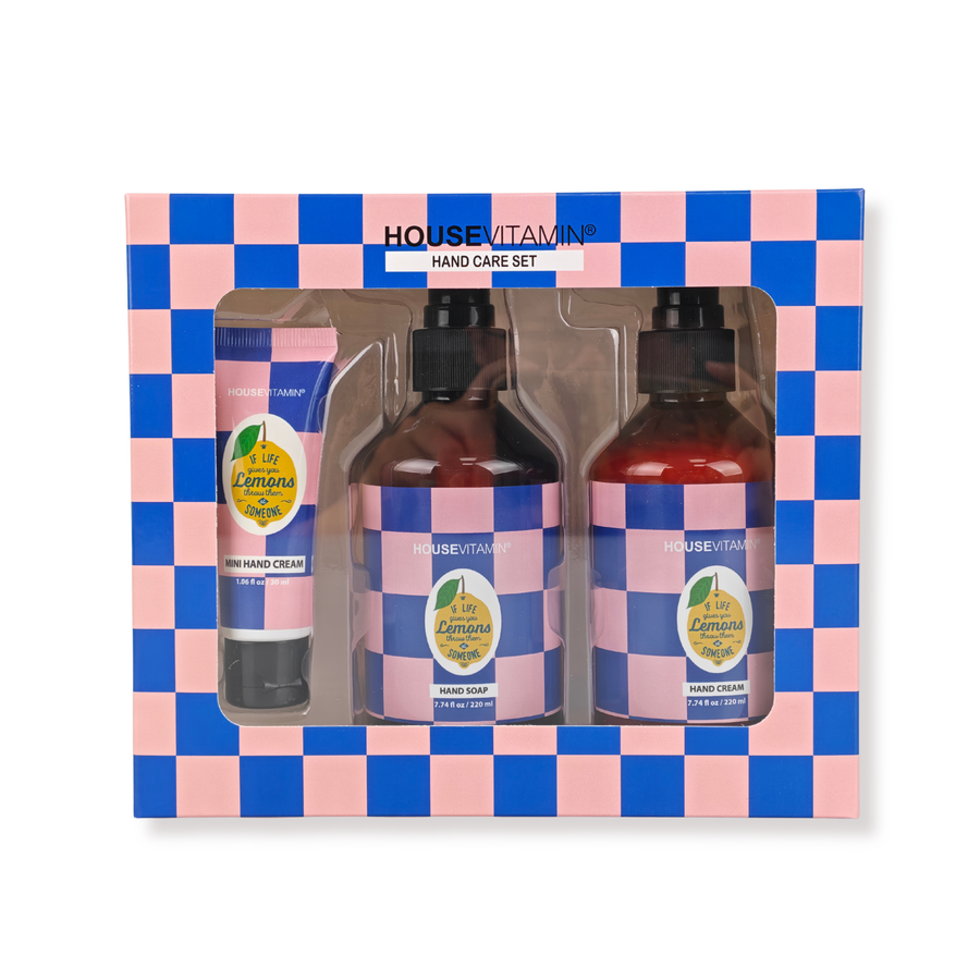 Handverzorging Giftset - Vegan Handzeep | Handcrème - Citroen | Bergamot | Basilicum