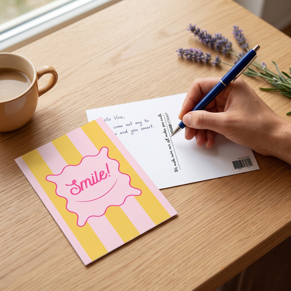 Ansichtkaart - Smile - Papier - Set of 5 - A6