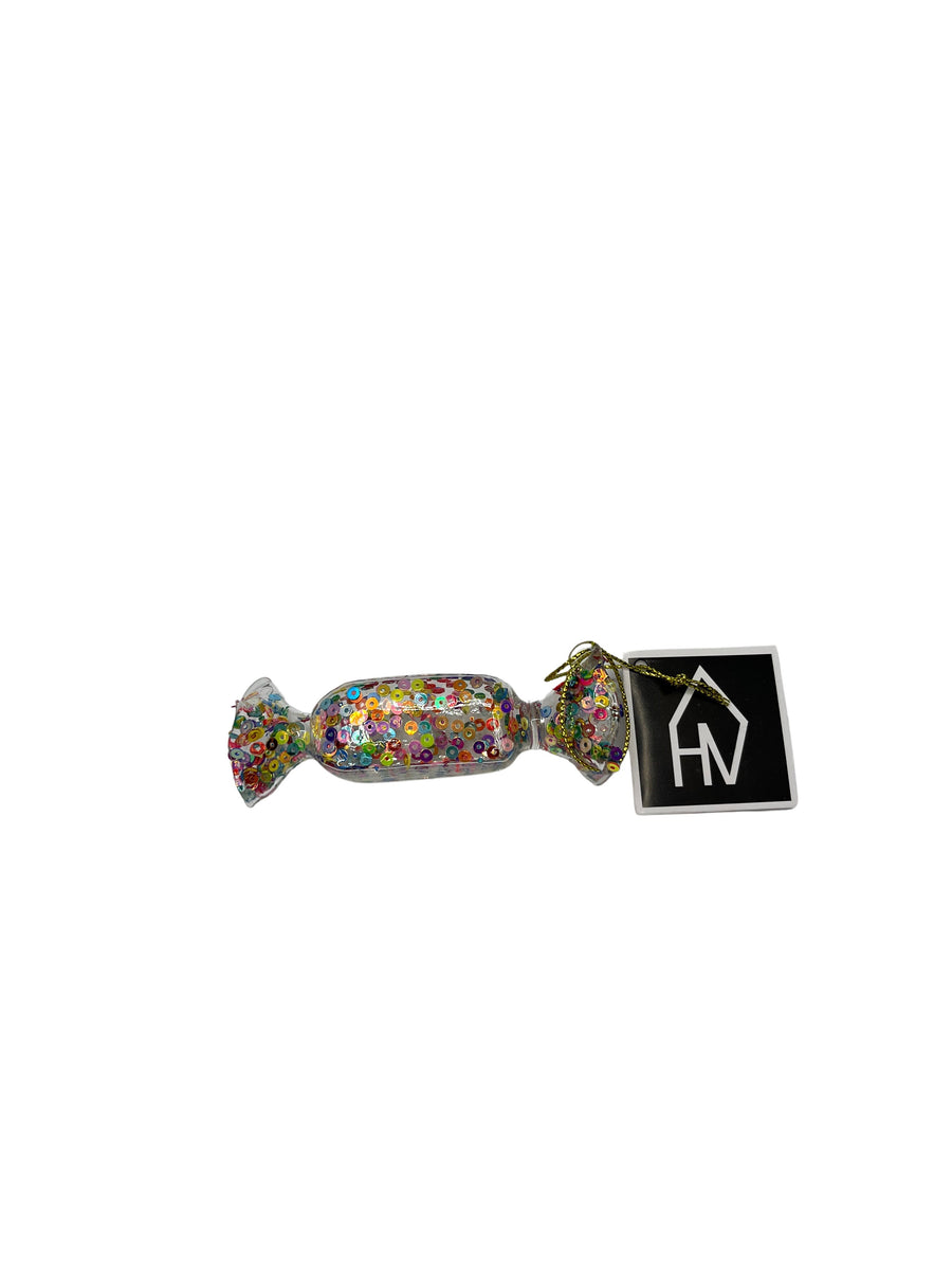 Christmas Ornament - Toffee - Glass - 3.5x3.5x9cm