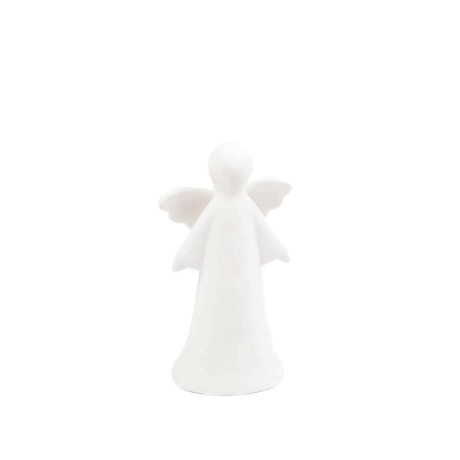 LED lamp - Engel - Keramiek - Wit - 7x5x13cm